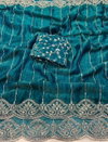 Mikita Pure Fandy Chiffon Silk Embroidery Work Saree Wholesale Market In Surat